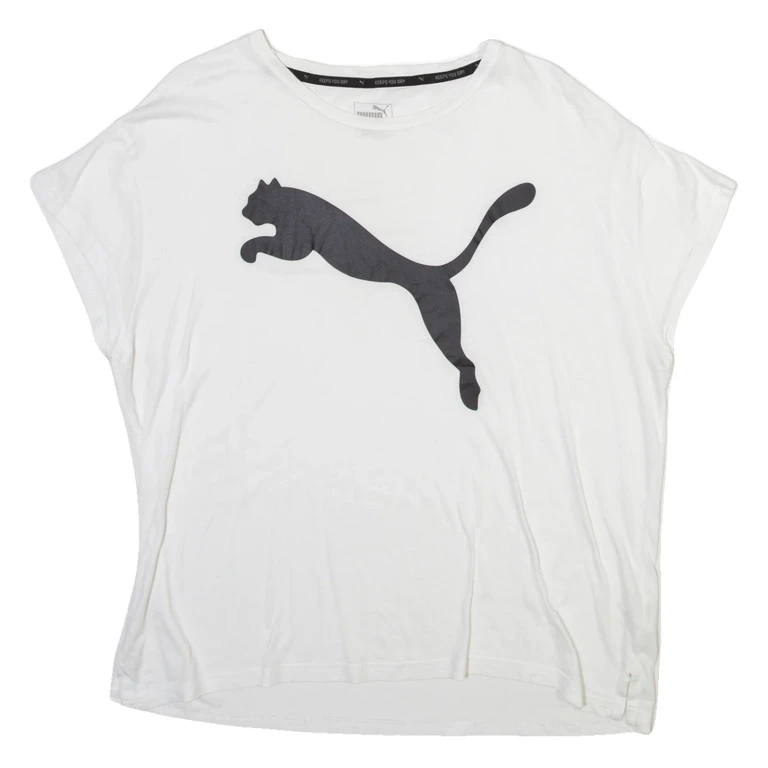 PUMA Womens T-Shirt White UK 16
