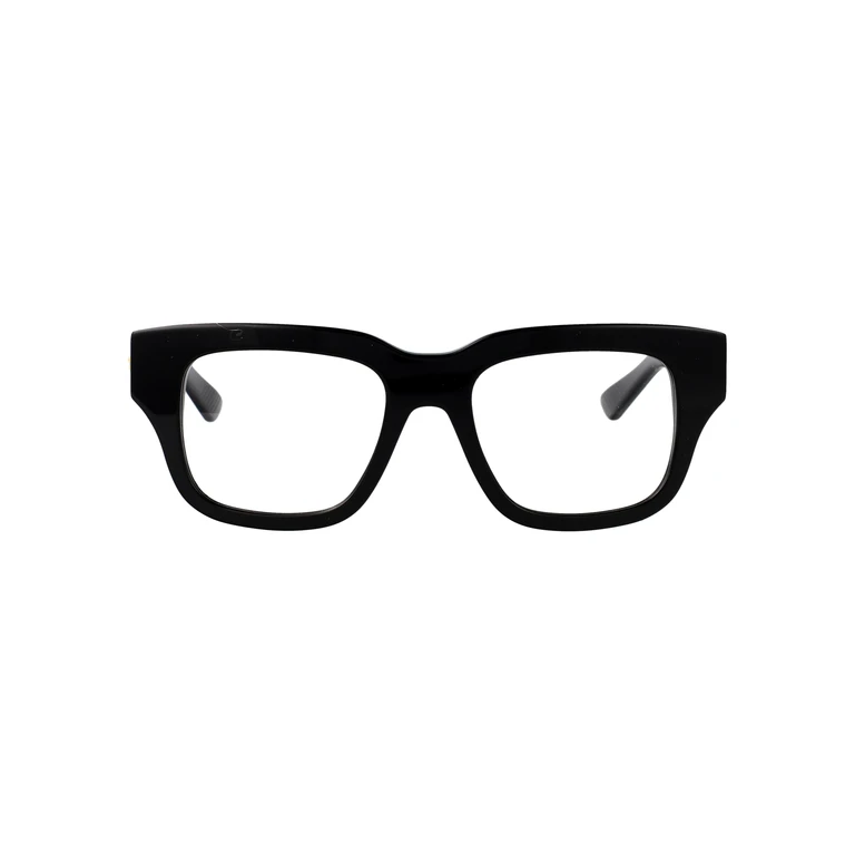 Bottega Veneta Bv1361o 005 Black-black-transparent Acetate Optical - Men