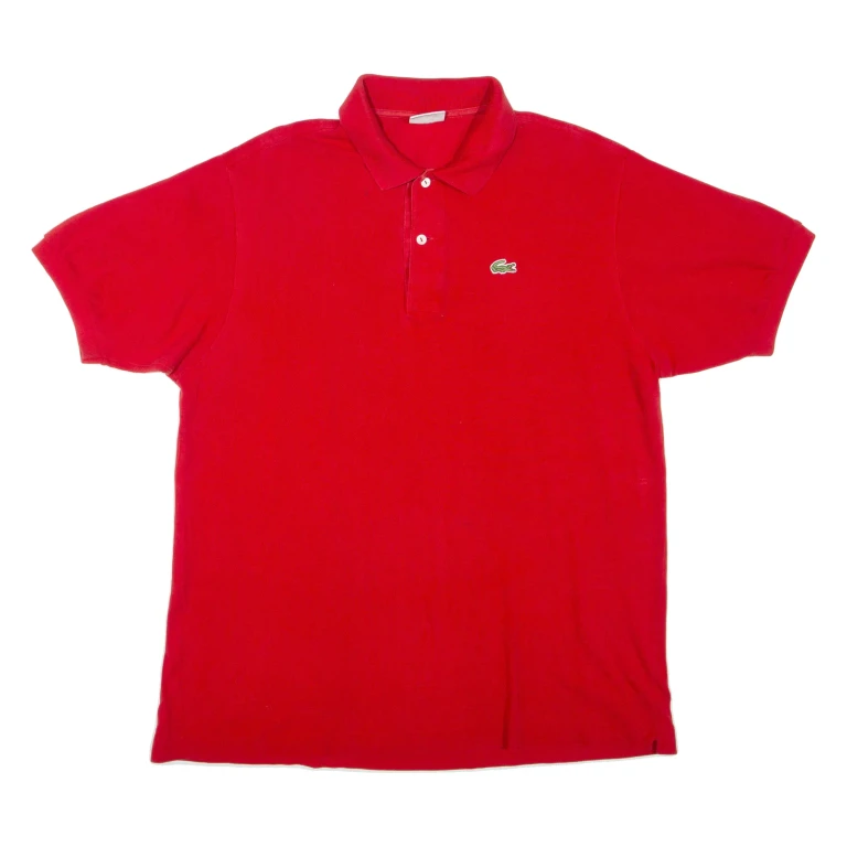 LACOSTE Mens Polo Shirt Red S
