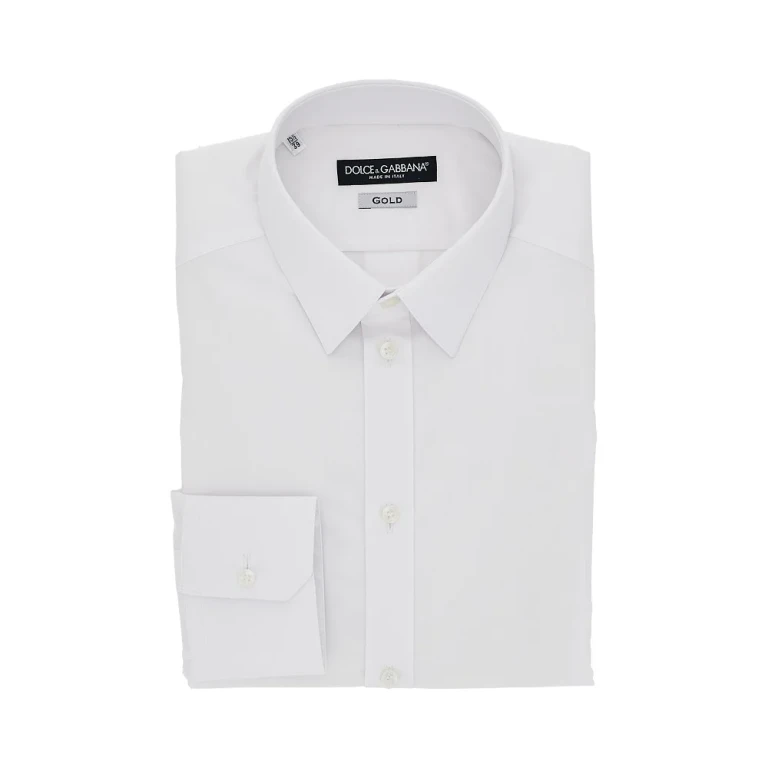 DOLCE & GABBANA Stretch poplin Gold Fit Shirt Man 39