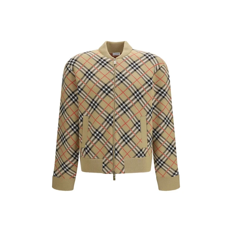Burberry Beige Wool Bomber Clothing - Men
