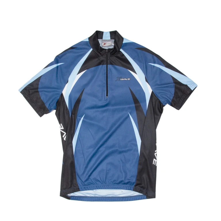 XWAVE Cycling Mens Jersey Blue 1/4 Zip M (NN1-080724-13571)