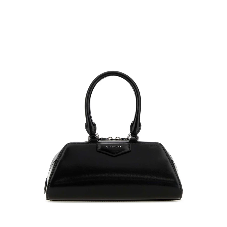 Givenchy Black Leather Mini Antigona East-West Handbag Borse A Mano - Women