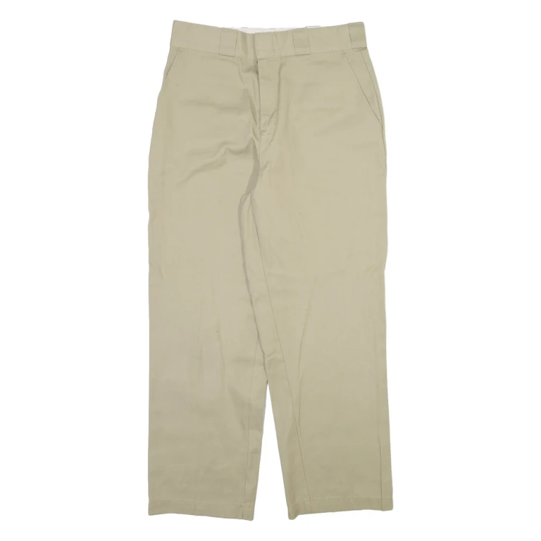 DICKIES Womens Trousers Beige Regular Straight W28 L26