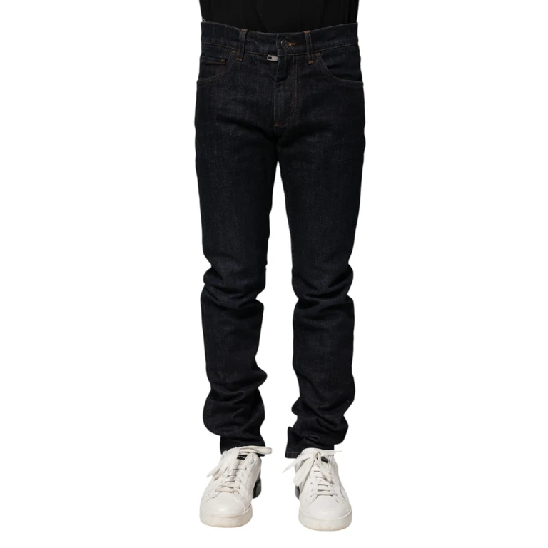 Black Cotton Skinny Denim Men Jeans Clothing - Men