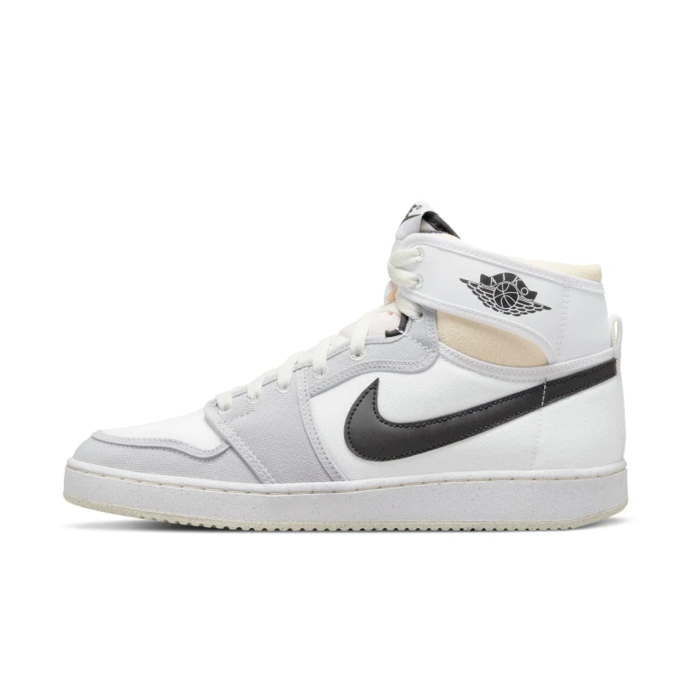 Men's Retro 1 Ajko 'White Black Grey Fog' Sneakers