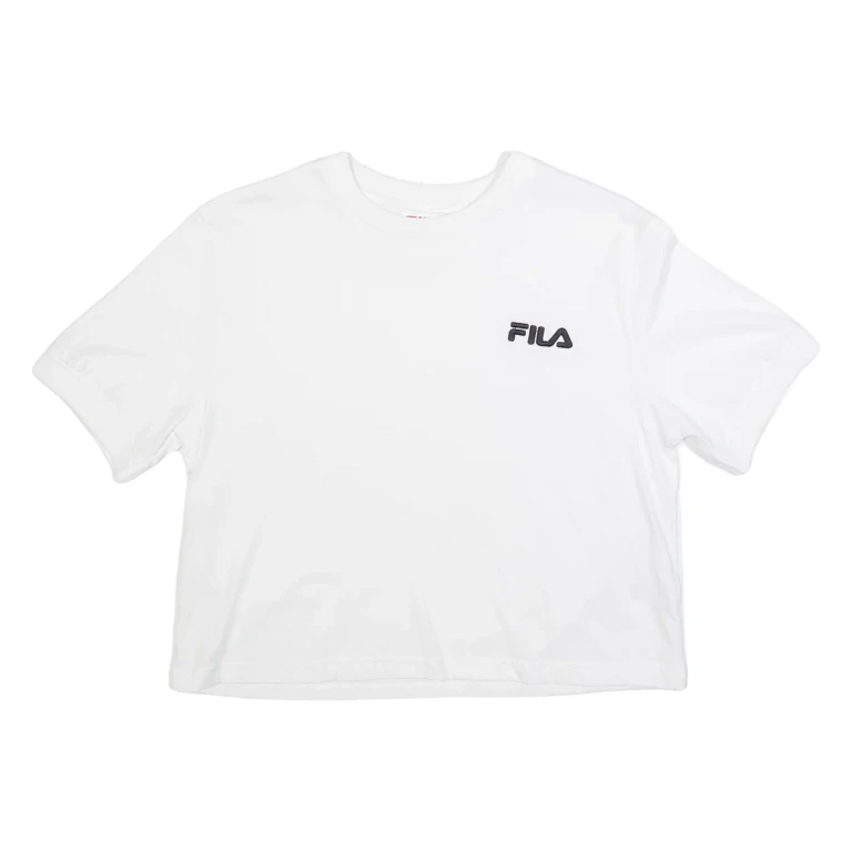 FILA Cropped Womens T-Shirt White XS