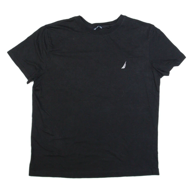 NAUTICA Womens T-Shirt Black L