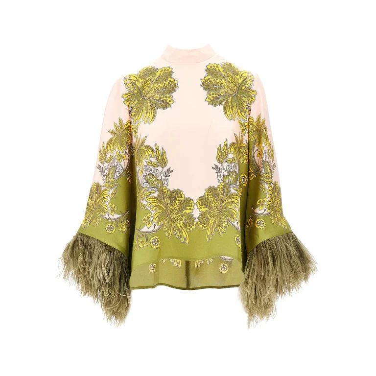 LA DOUBLE J 'Make An Exit' silk twill top Woman 44