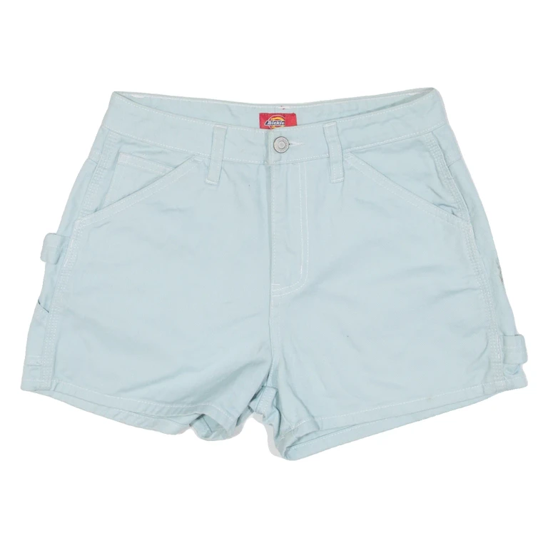 DICKIES Womens Workwear Shorts Blue XS W25