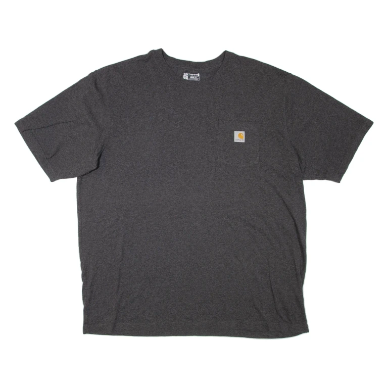 CARHARTT Loose Fit Mens T-Shirt Grey 2XL