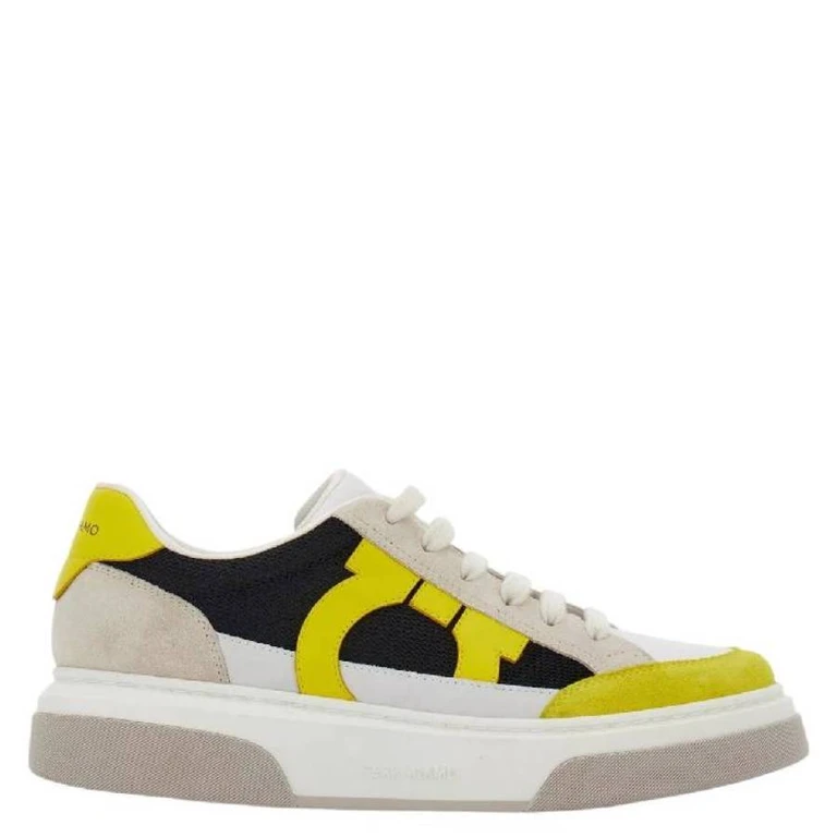 Ferragamo Cassina Gancini Low-Top Sneakers, Size 9
