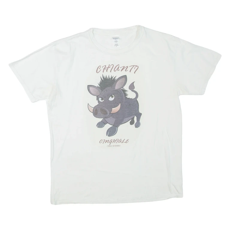 GILDAN Mens T-Shirt White L