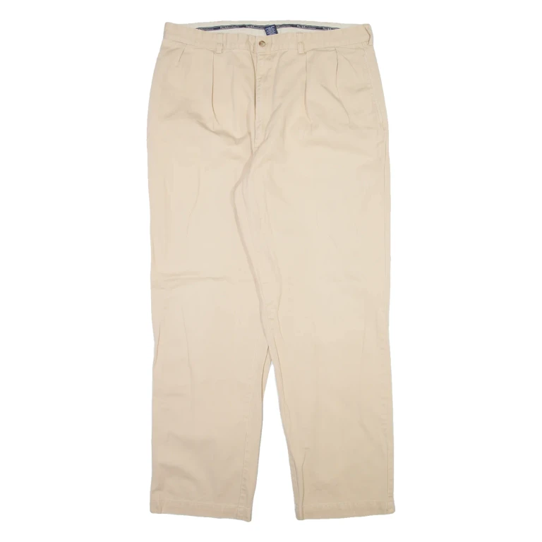 POLO RALPH LAUREN Mens Trousers Beige Relaxed Straight W36 L32