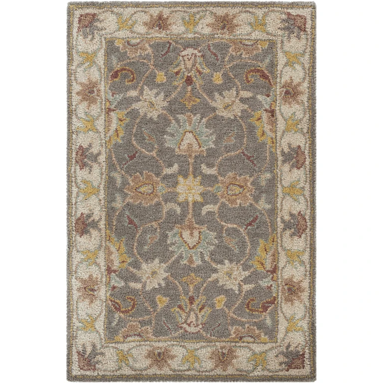 Cherryfield Hand Tufted Taupe Wool Rug