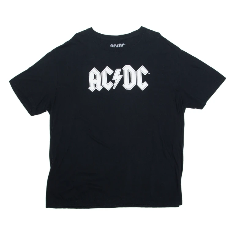 ACDC Mens Band T-Shirt Black 2XL