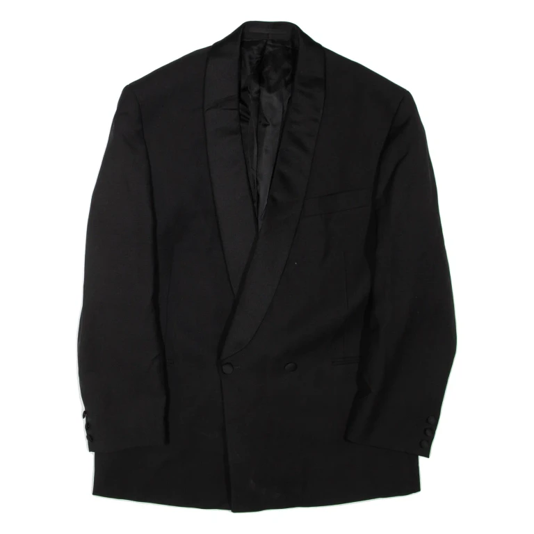 PIERRE CARDIN Mens Blazer Jacket Black Wool L