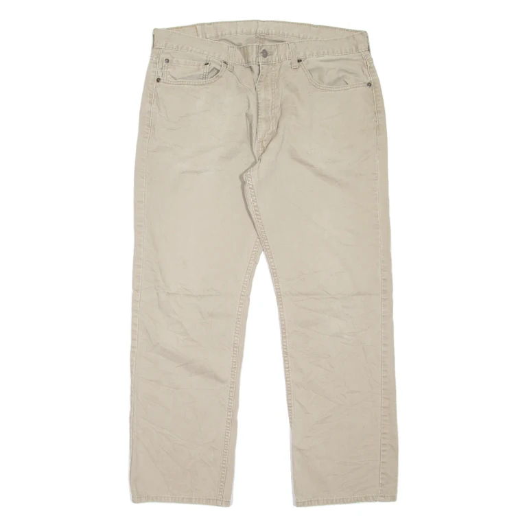 LEVI'S 559 Jeans Mens Beige Relaxed Straight W38 L32