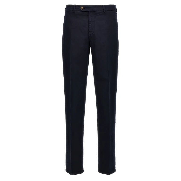 Brunello Cucinelli Blue Cotton Casual Pants - Men