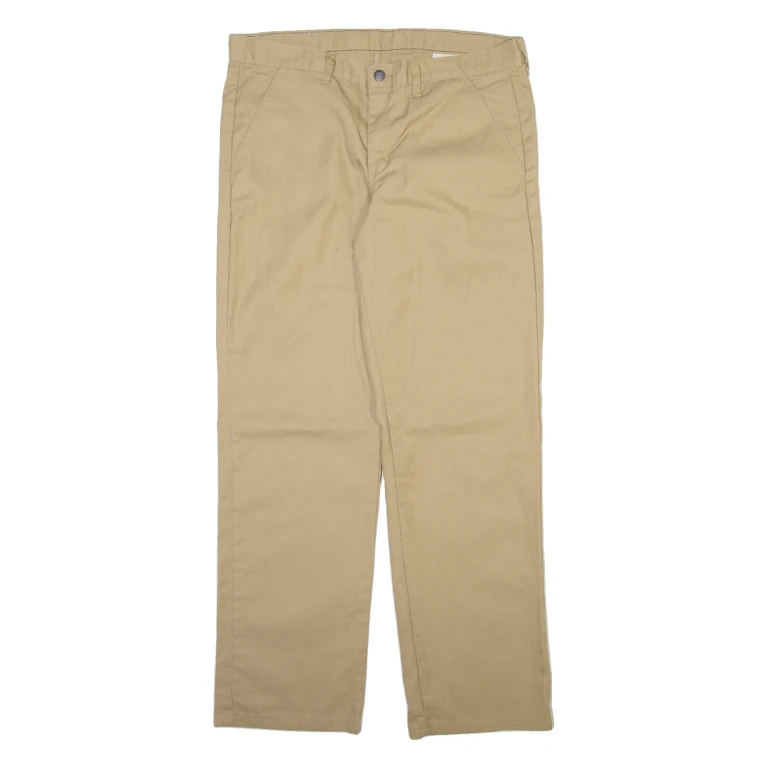 DICKIES Mens Trousers Beige Regular Straight W34 L32