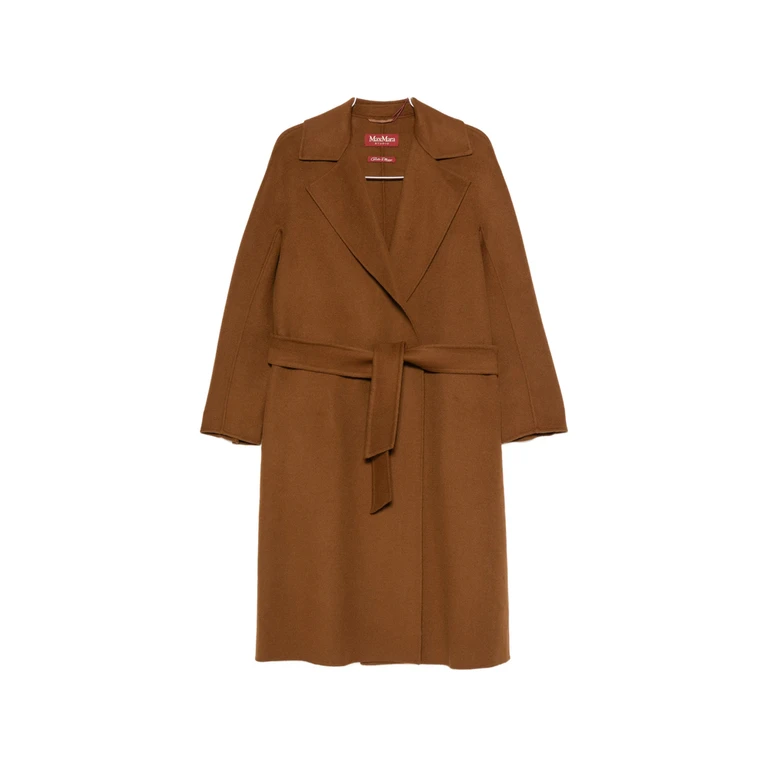 Belted Notch-lapel Coat