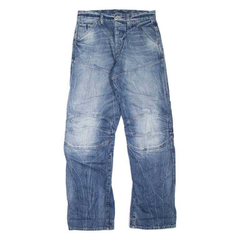 G-STAR Mens Jeans Blue Regular Straight Stone Wash W30 L34