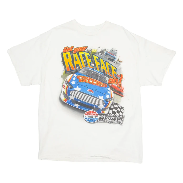 Bristol Motor Speedway Mens T-Shirt White USA L