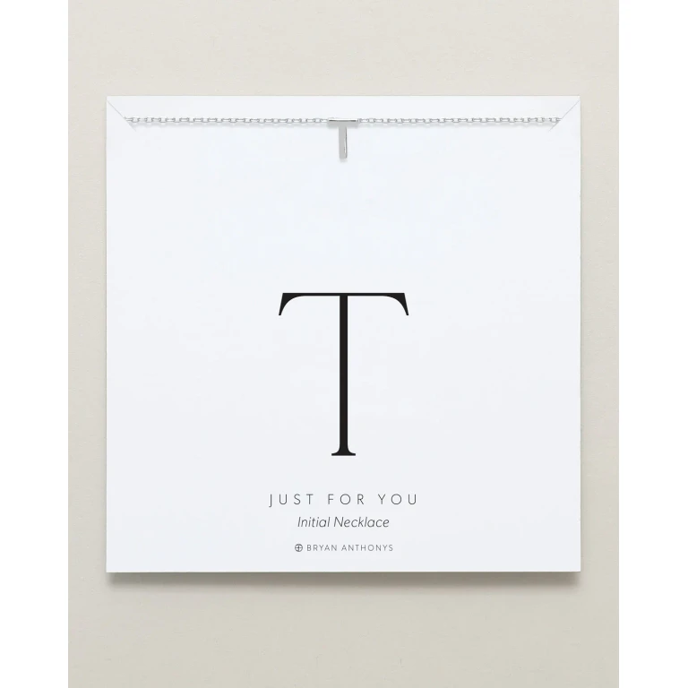 Just For You Initial Necklace - T