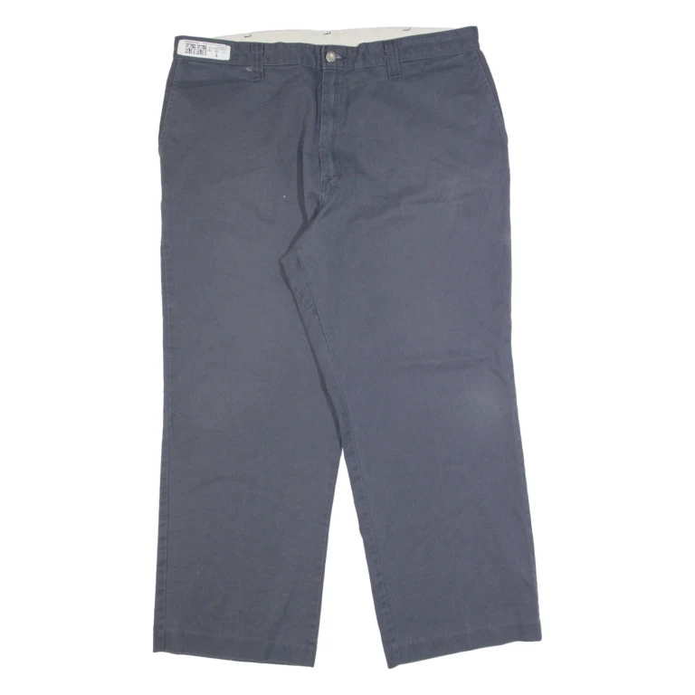 DICKIES Workwear Mens Trousers Grey Regular Straight W40 L30