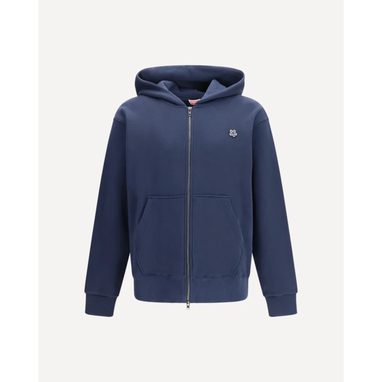 KENZO ‘Boke Flower' embroidered zip Hoodie Male L