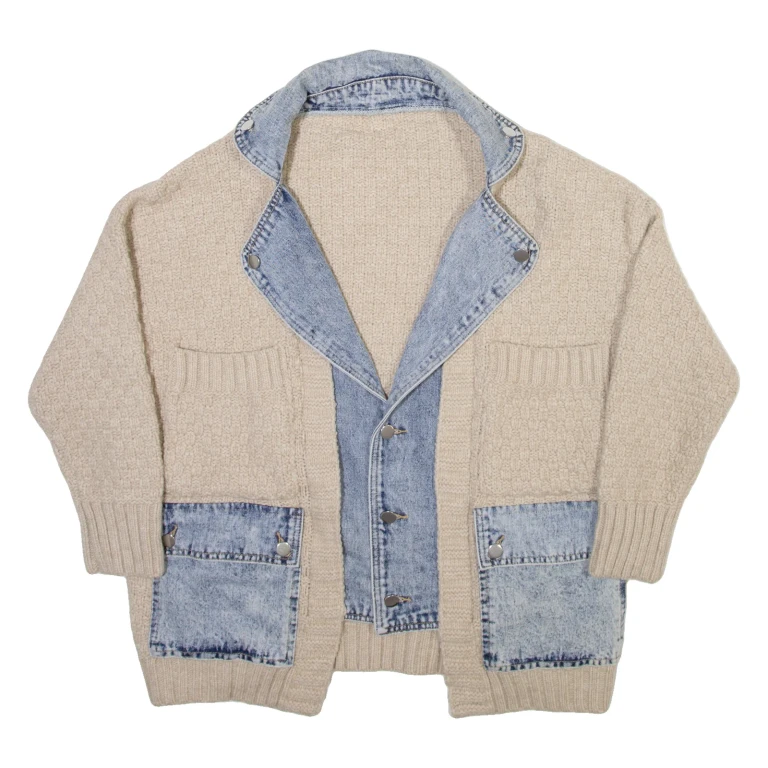 Womens Overcoat Jacket Beige L