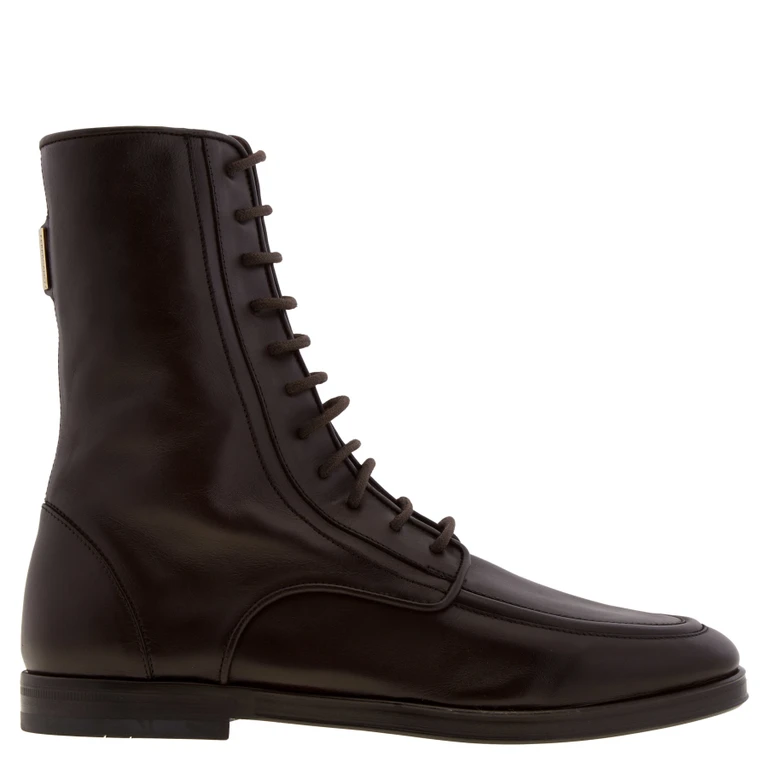 Debby Leather Lace-Up Boots, Size 9 C