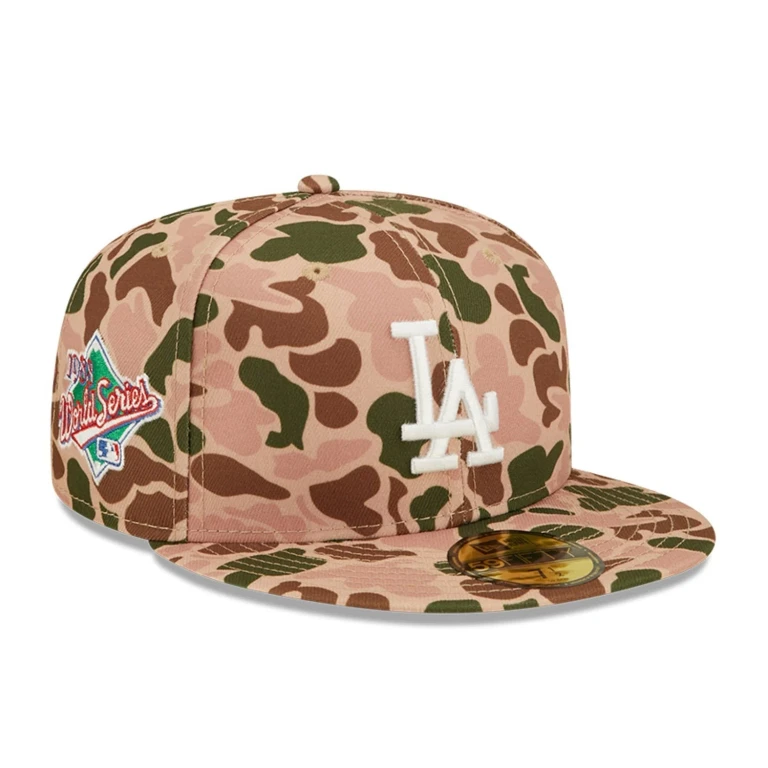Men's MLB La Dodgers 5950 Duck Camo Ws88 Fitted Hats