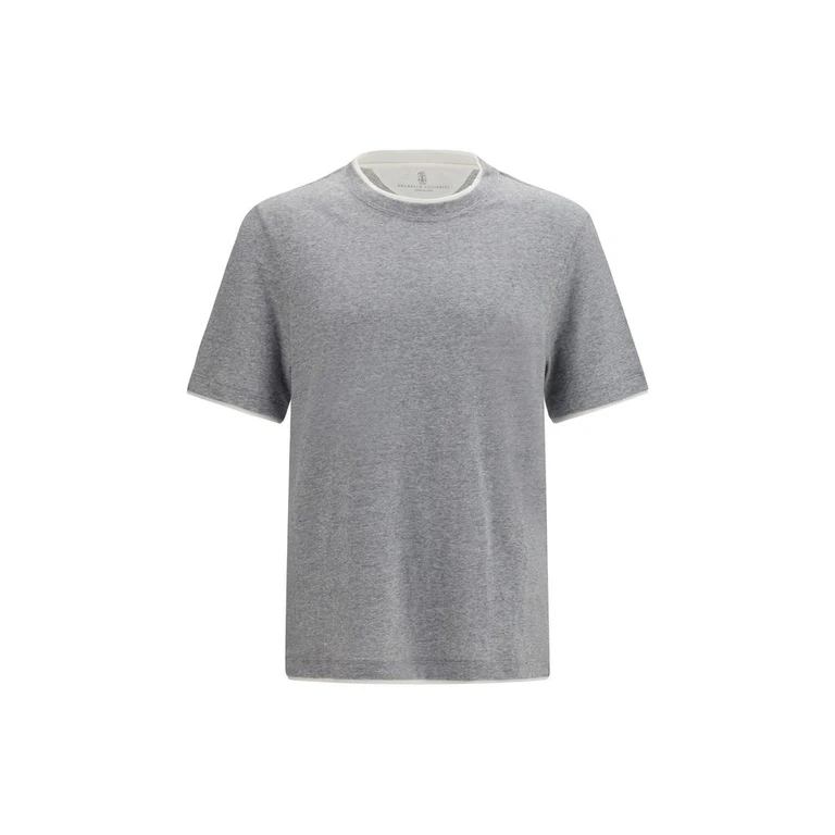 Gray Cotton T-Shirt - Men