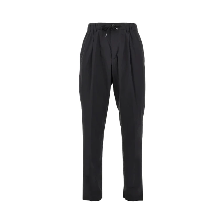 HERNO Technical poplin pants with drawstring Man S