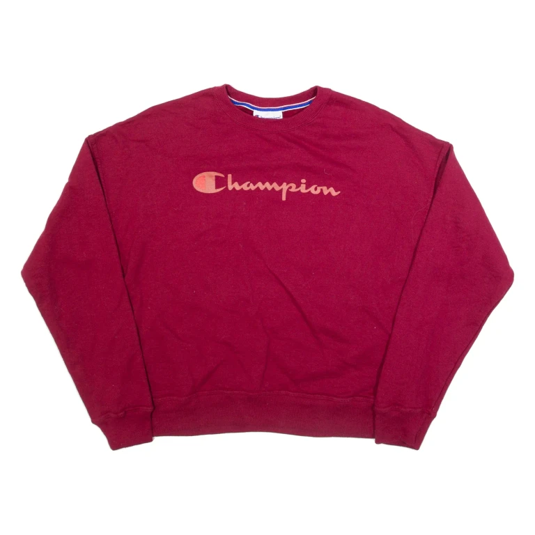 CHAMPION Mens Sweatshirt Red S