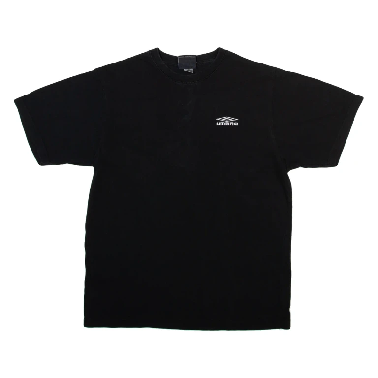 UMBRO Boys T-Shirt Black 13-14Y