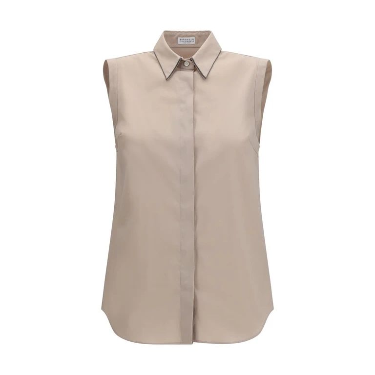 Brunello Cucinelli Beige Cotton Shirt - Women