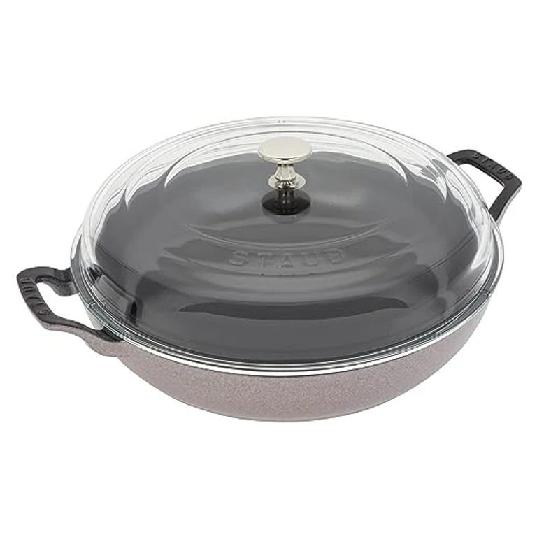 Cast Iron 3.5-qt Braiser with Glass Lid (Lilac)