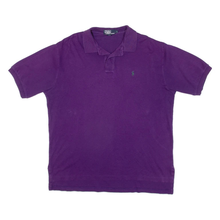 POLO RALPH LAUREN Mens Polo Shirt Purple L