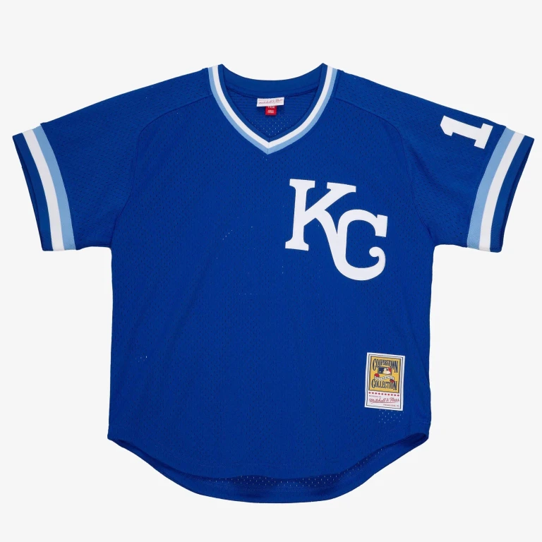Men's MLB Authentic Bp Jersey - Pullover Royals 1989 Bo Jackson