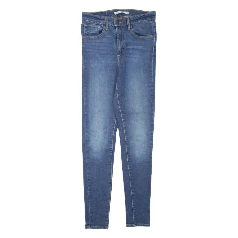 LEVI'S Mile High Womens Jeans Blue Regular Skinny Stone Wash W27 L29
