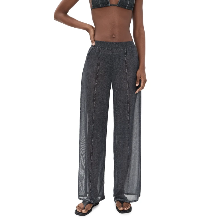 rag & bone Miramar Mesh Wide Leg Pants Minetta L