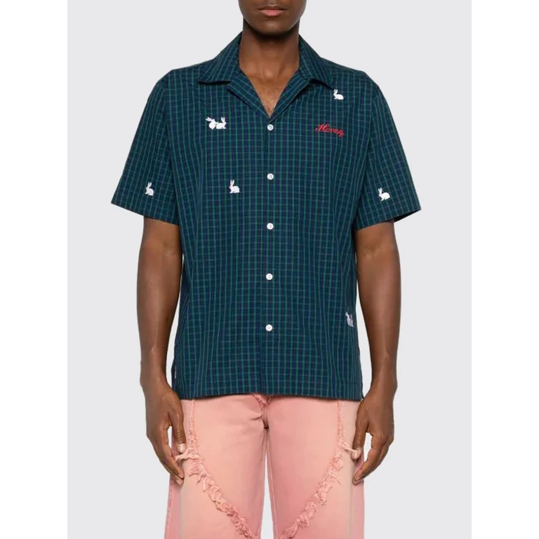 Shirt Men color Green (SSS0202GREENCHECK)
