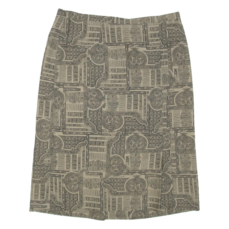 RIO Womens Straight Skirt Brown Knee Length L