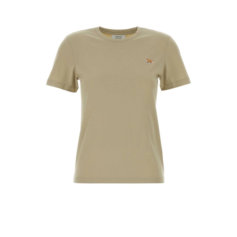 Maison Kitsune White Cotton T-Shirt Exterior - Women