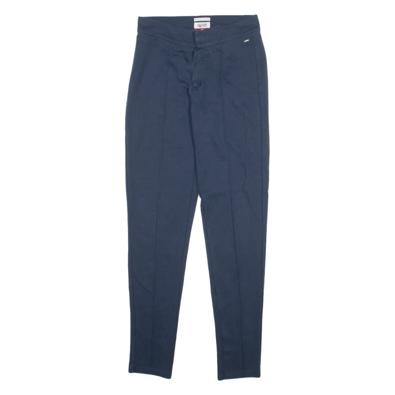 TOMMY HILFIGER Womens Trousers Blue Slim Skinny W24 L29