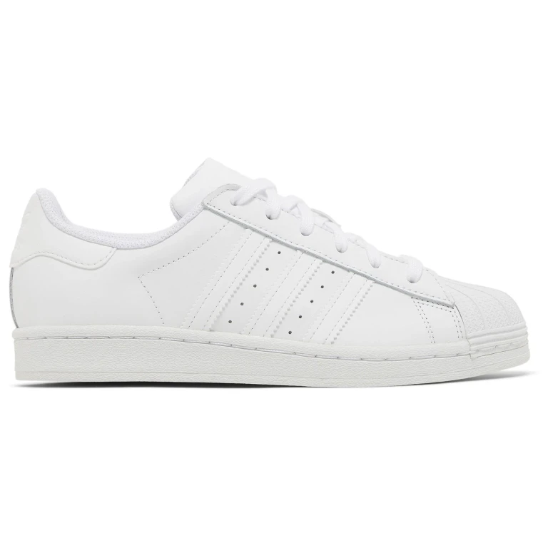 Grade School Superstar J 'Triple White' Sneakers
