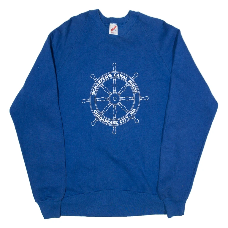 Chesapeake City Womens Sweatshirt Blue USA L