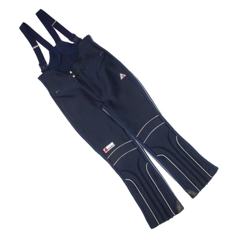 LEQUIPE Womens Overalls Blue Regular Wool S W30 L27